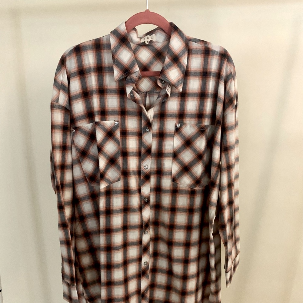 Oversized Plaid Dress